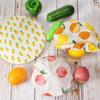 Chinco 6 Pieces Reble Bowl Covers Colorful Elastic Fabric Food Cover for Bowls Food Storage Container Kitchen Picnic (Fruit Style)