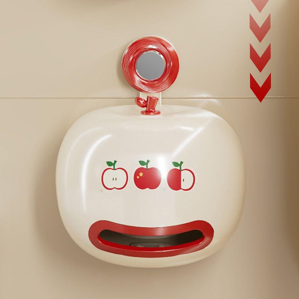 Waterproof Wall Mounted Tissue Holder Cartoon Roll Paper Storage Box Household
