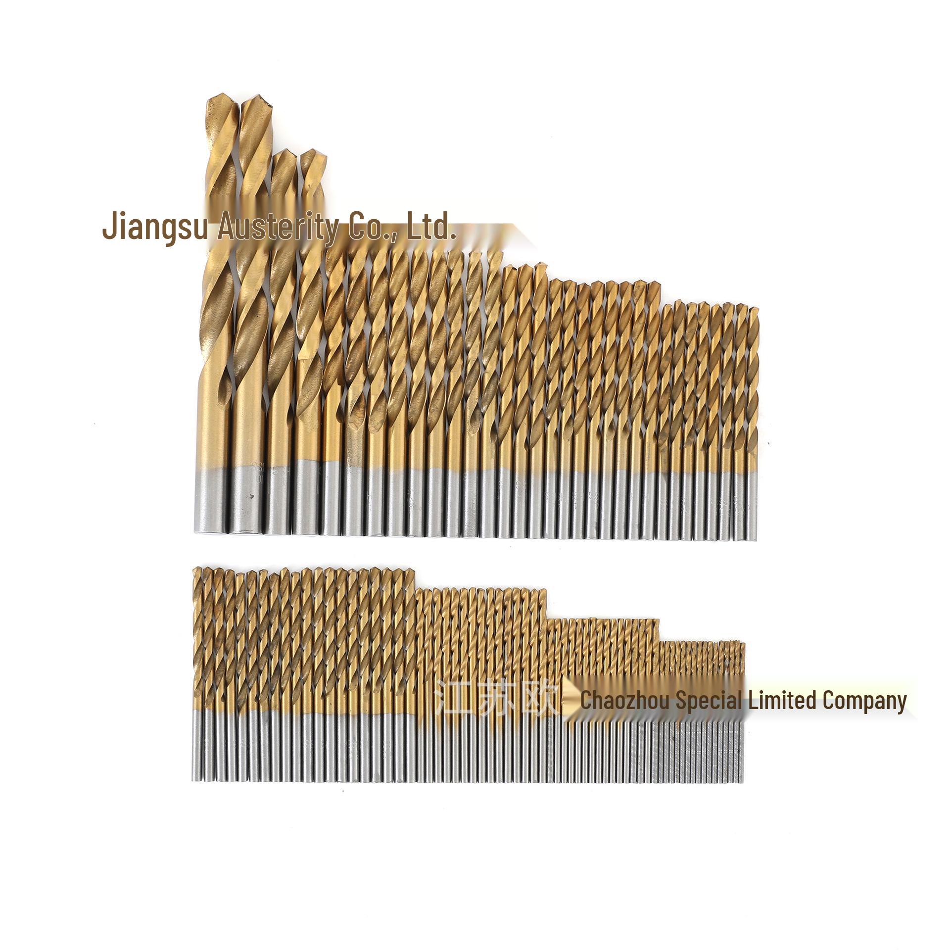 

99-Piece Titanium-Plated Twist Drill Bit & Hole Opener Set for Woodworking & Metalworking