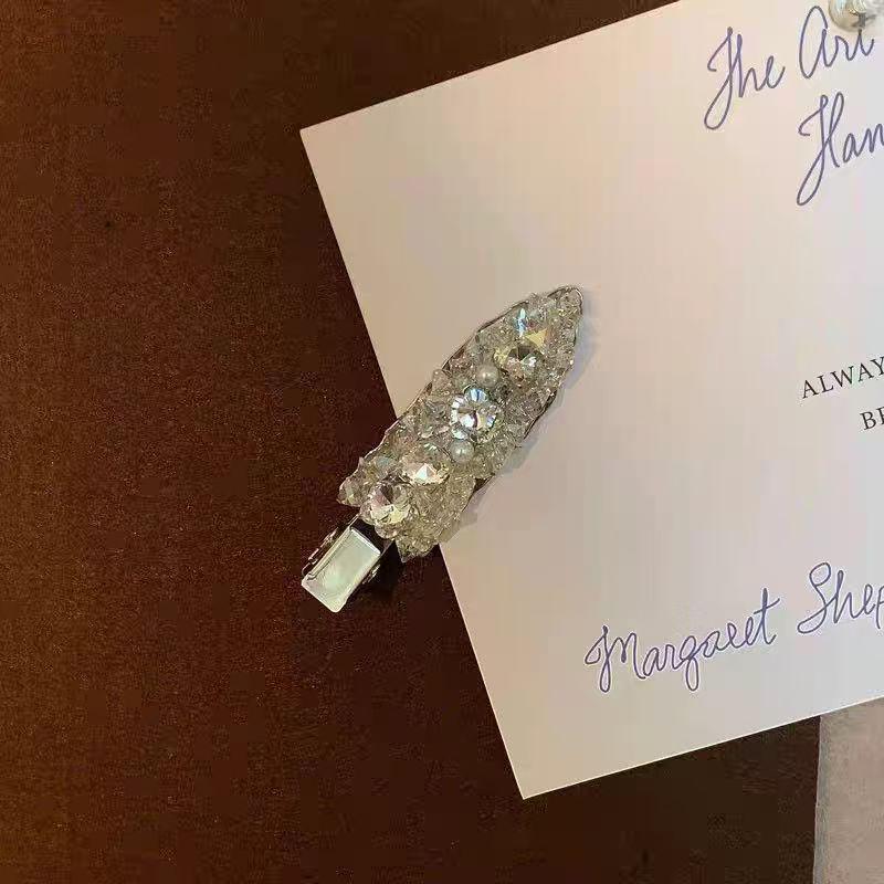 Chic Rhinestone Zircon Hair Clip: Stylish, Seamless, Versatile Accessory
