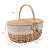 Picnic Basket with Comfortable Handle, Removable Liner And Functional Lid for Picnics, Photography,