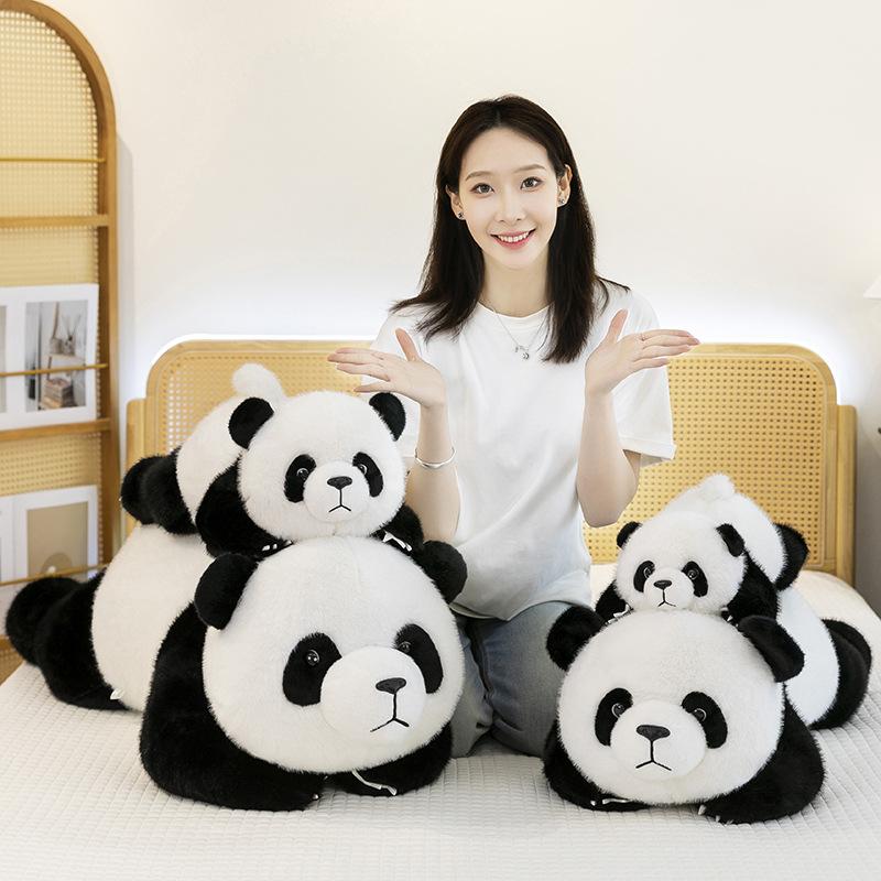 Cute Golden Eagle Party Panda Doll Plush Toy Girl Bed Sleeping Doll Warm Heart To Accompany Birthday Gift