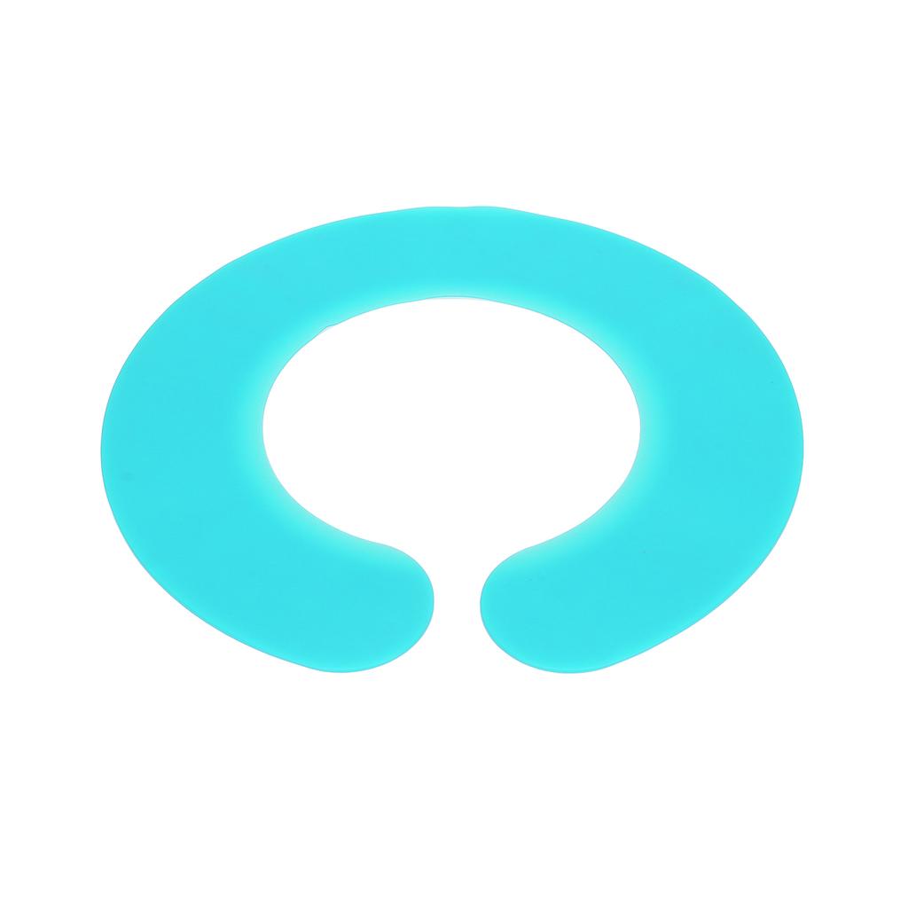 Haarschneidekragen Starke Zähigkeit Leicht zu reinigen Wasserdicht Bequem Weich Haarfärbeschal Zyan