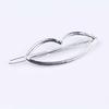 Hair Clip Metal Silver Steel Beautiful Z01