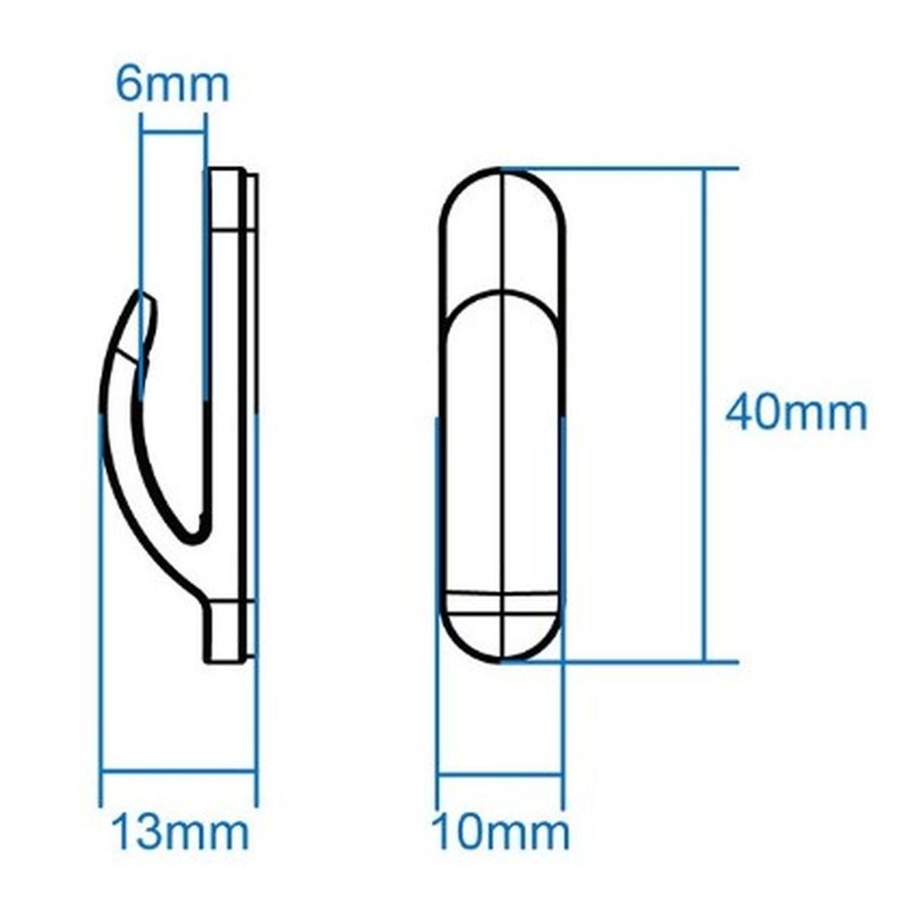 15pc Convenient Black Auto SUV Car Truck Self Adhesive Hook Hanger Bag Purse Organizer Holder Car Interior