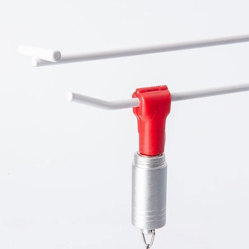Universals 6mm Hole Anti Theft Hook Fasteners for Shelving Durability ABS Construction Easy Installation