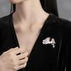 Traditional Chinese Styles Horse Brooch Versatile For Formal Casual Occasions Secure Pin Accessory