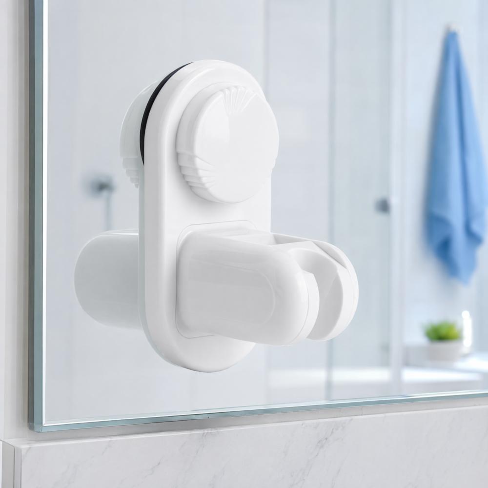 Adjustable Angles Shower Head Stand Wall Mounted Shower Head Bracket Shower Wand Holder Bathroom