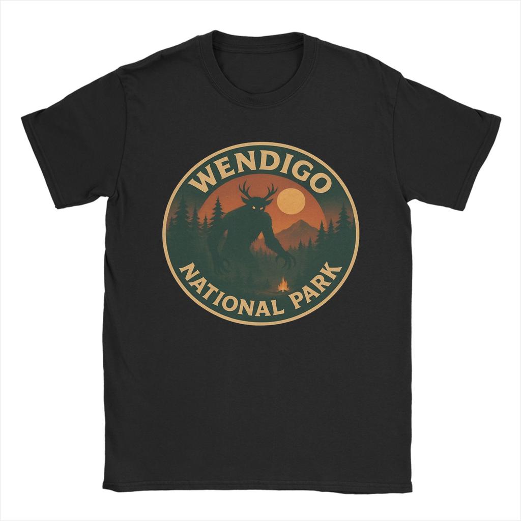 Neuheit Wendigo Nationalpark T-Shirt Unisex Baumwolle Kurzarm Rundhals Sommer Oberteile