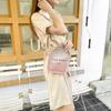 Visible Transparent Crossbody Bag Adjustable Strap Candy Color Pu Bag  Beach