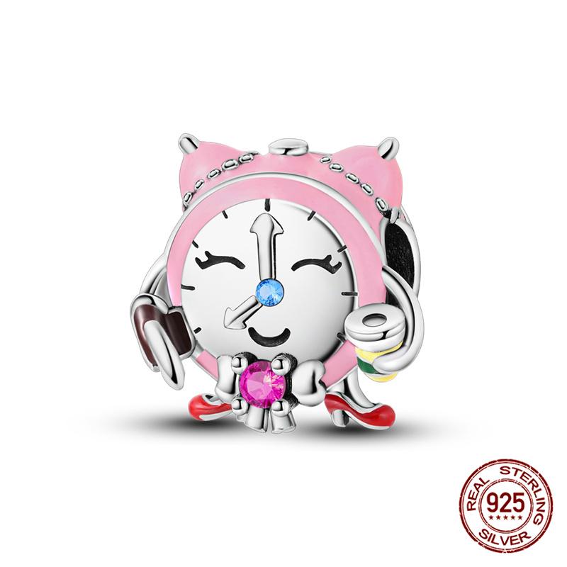 Original 100% Copper Pocket Watch Beads Camera Adventure Backpack Charms Fit Bracelet Diy Jewelry Making Women Gift
