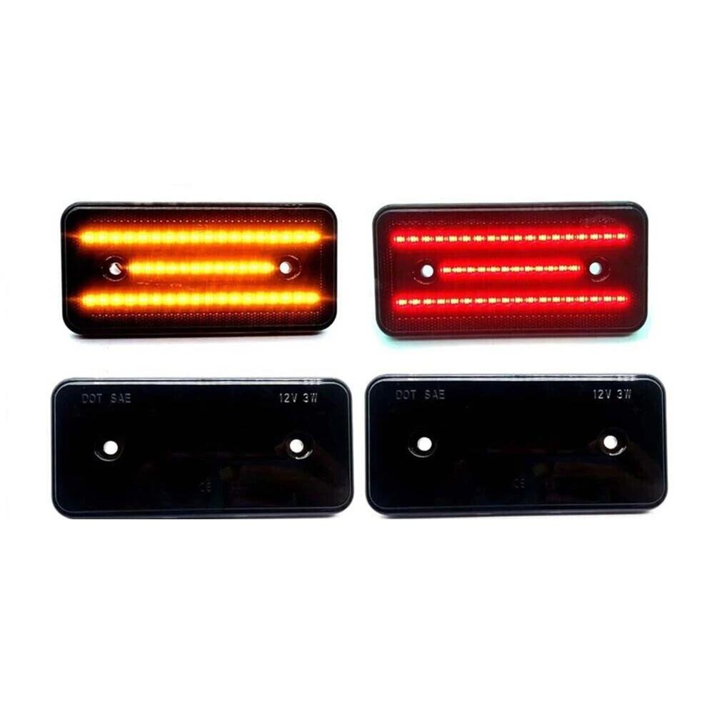 4pcs LED Side Marker Lights Fit For Mercedes-Benz W463 G500 G550 G-Class 02-14