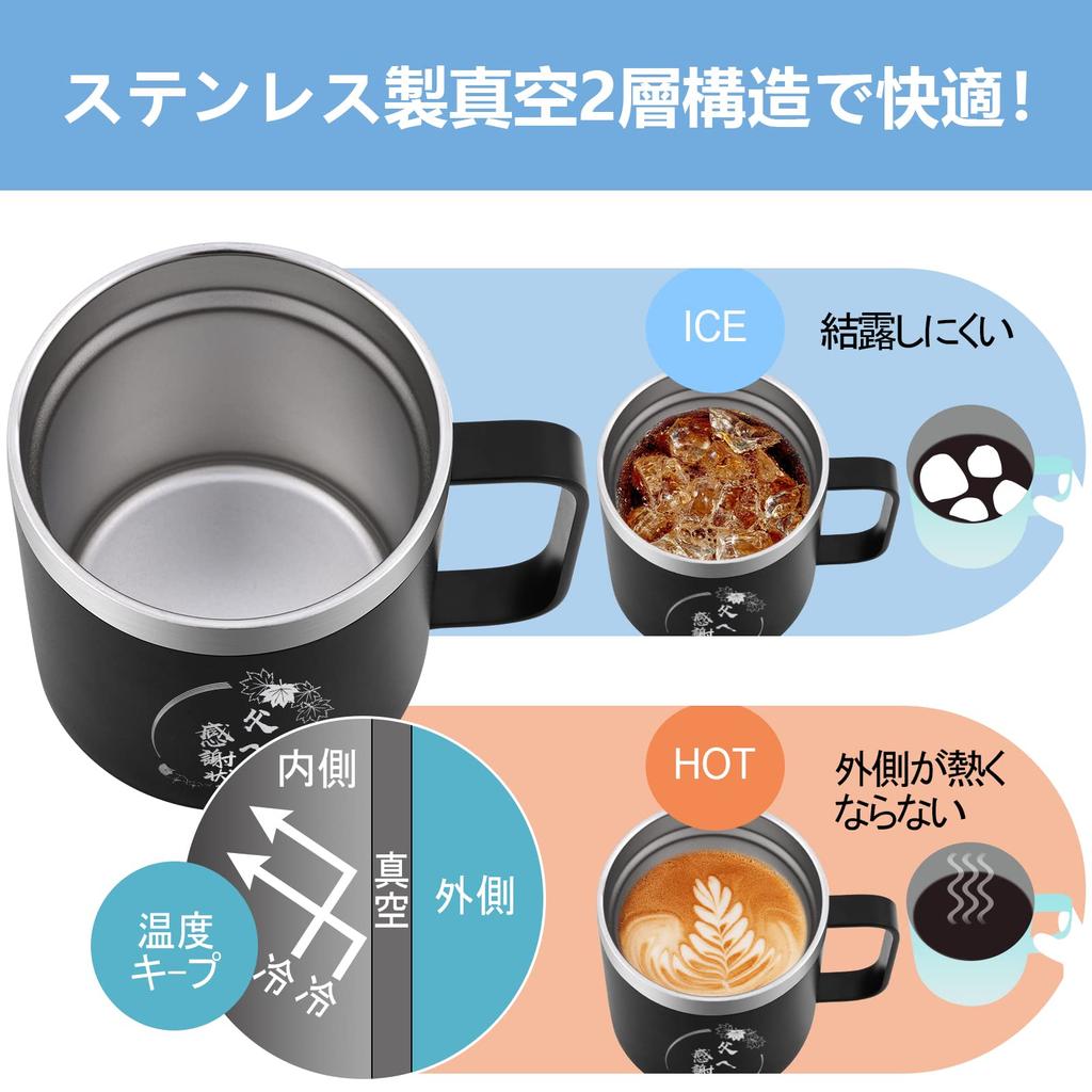 Livole Day Day Birthday Respect for the Aged Day Vacuum Insulated Mug with Keeps Drinks Hot or Coffee Stainless Perfect for and Other You for Black