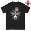 American Grown Mexican Roots T-Shirt, Flag Graphic Shirt, Heritage Classic TShirt, Patriotic Casual Top, Bicultural Crew Neck Tee