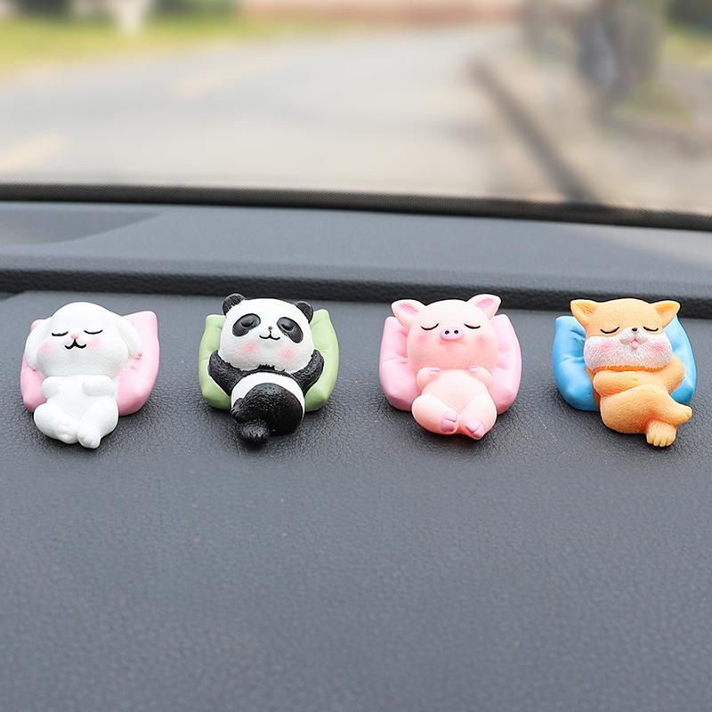 Cute Cartoon Car Ornaments for Office Desk and Car Dashboard Creative Mini Decorative Accessories Fun Gift Ideas