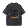 Plants Make Me Happy Bloom Cactus Succulent Graphic Washed Vintage Short Sleeve Loose Streetwear Tee