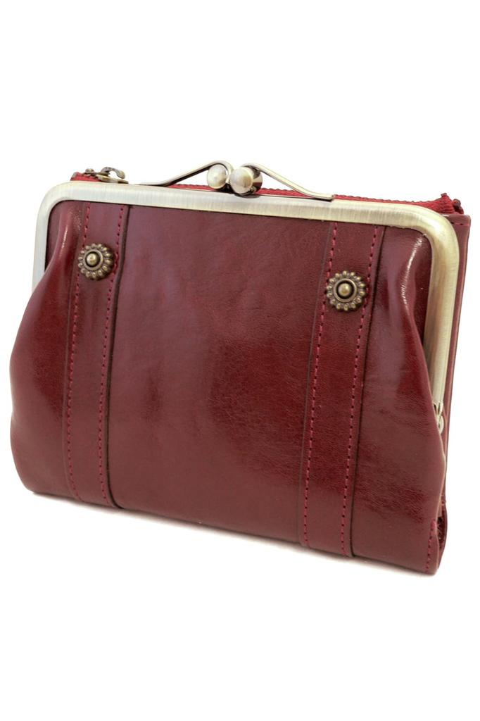 Clasp Bifold Wallet Genuine Leather Lead Classic 0036200 Bordeaux [Dakota] (0030000) Women's DA-32000-30