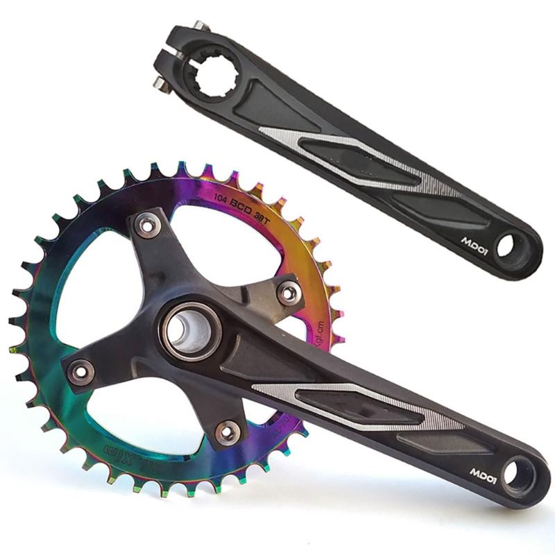 Efficient Power Transfer Crankset Road Bike Crankset Arm Square Tapers for Mountain Bike Enthusiasts and Outdoor