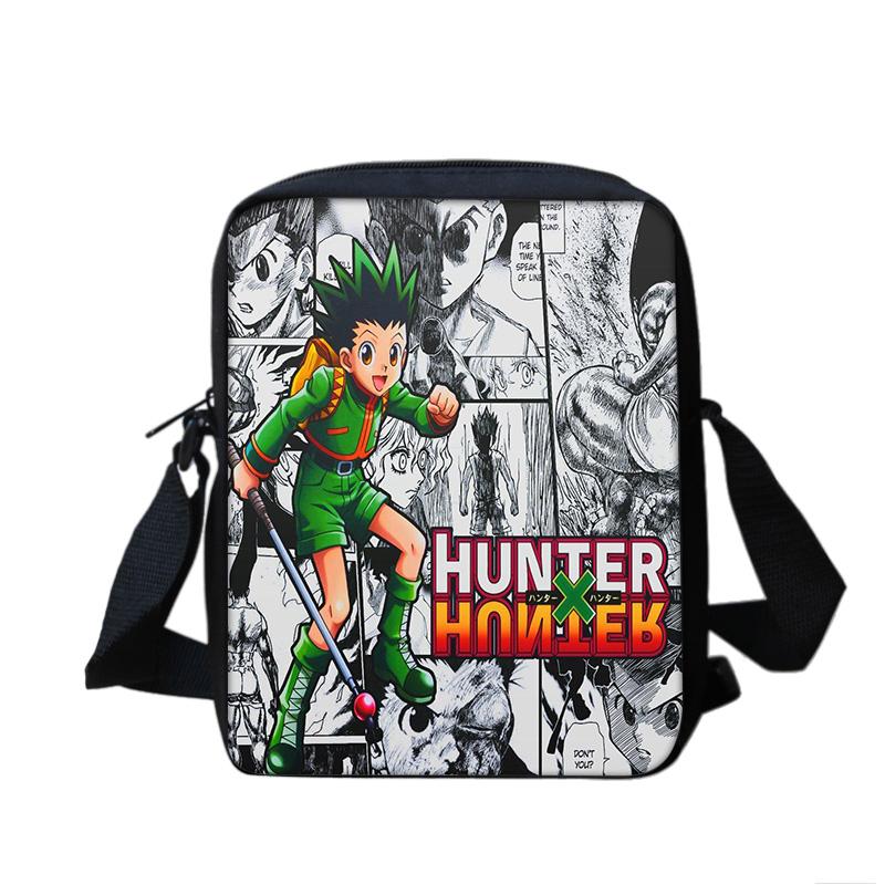 HUNTER × HUNTER Shoulder Bag Anime Print Kindergarten Primary School Boy&girls New Style Large Capacity Lightweight and Compact