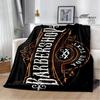 Barbershop retro print blanket children's warm flange blanket home travel blanket bed linings Picnic blanket birthday gift