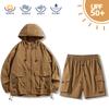UPF10 + Summer Sunscreen Suit Set, Ice-feeling Breathable, Light and UV-proof Jacket, Camping and Hiking Suit.