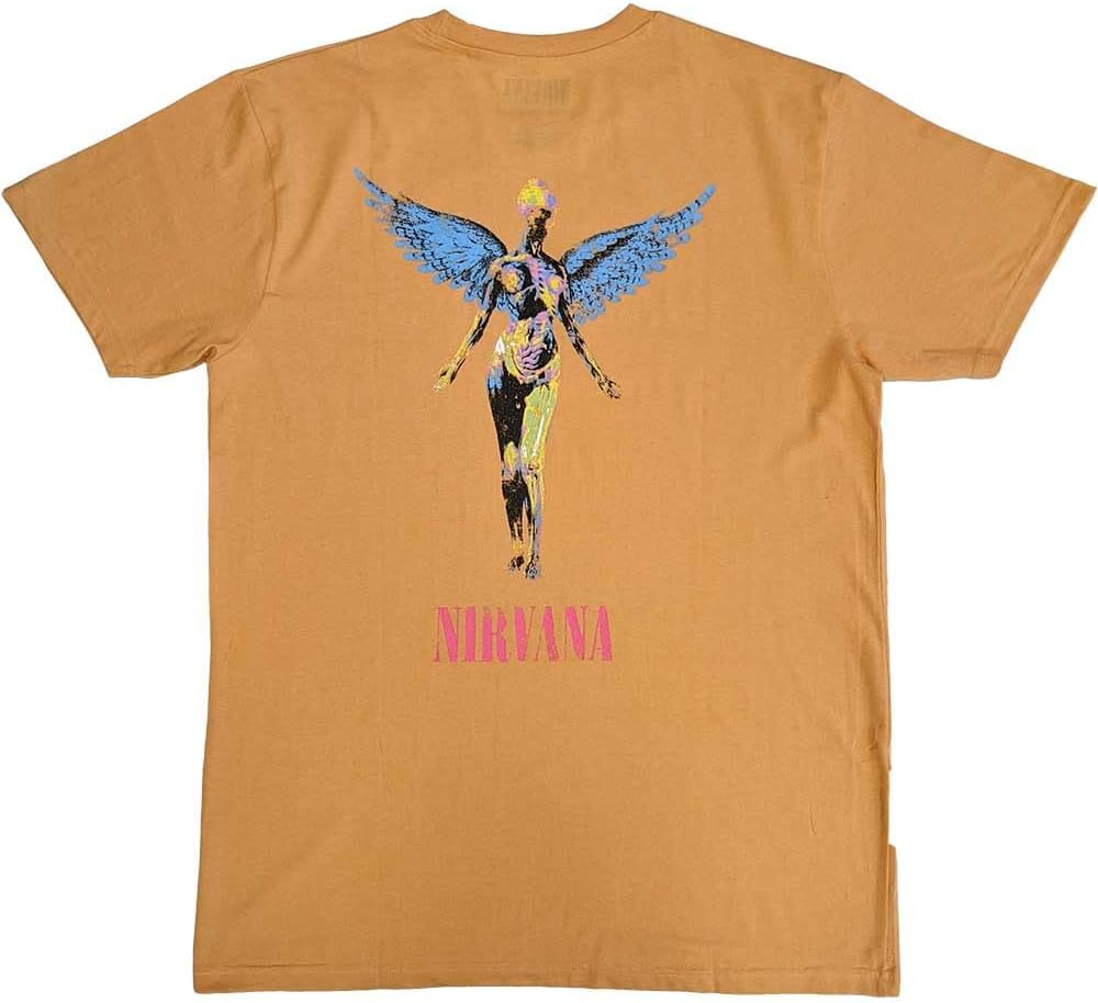 Men s Nirvana in Utero Angel T-Shirt Orange S