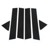 6pcs Pillar Post Decal Trim Gloss Black Side Door Window Cover Trim Replacement for Dodge Charger