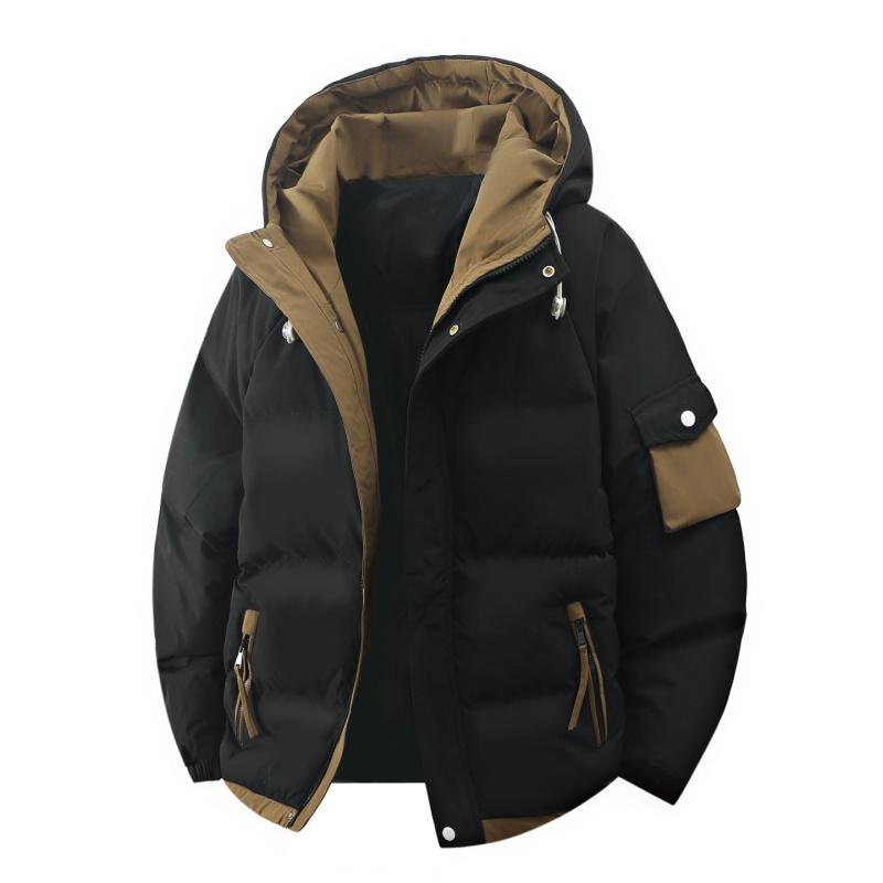 Male Outerwear Hooded Jacket Men's Winter Loose Jacket Cotton Coat Man Fashion Parkas Men Windproof Thick Warm Down Jacket