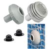 Sada konektorů vodního trysky pro bazén 25022E Pro bazény Intex, Adaptér pro přípojku vstupu/výstupu s mřížkami sítka, Tryska pro hadice 1,25 palce