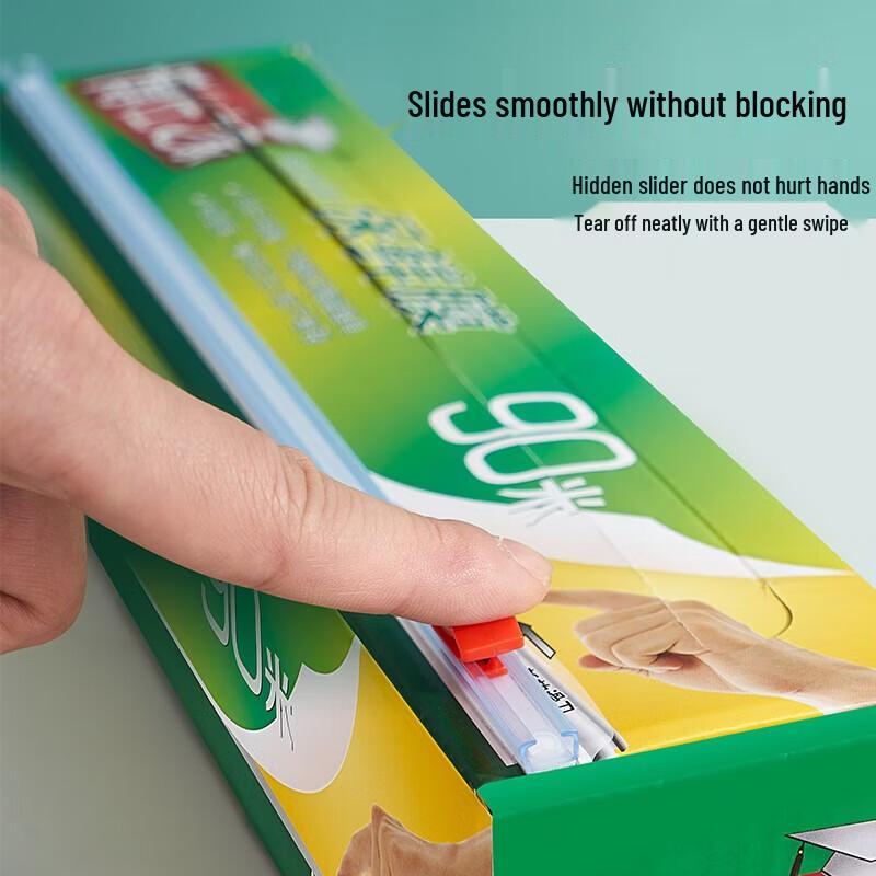Biodegradable PBAT+PLA Food Cling Film with Slide Cutter