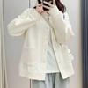 Korean Style Long Sleeve Cardigan Jacket Women's Spring and Autumn Loose Slimming Versatile Casual Jacket Baseball Jacket