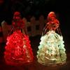 Kristall Prinzessin Licht LED Farbwechsel Weihnachten Nacht Lampe Hause Tisch Dekor