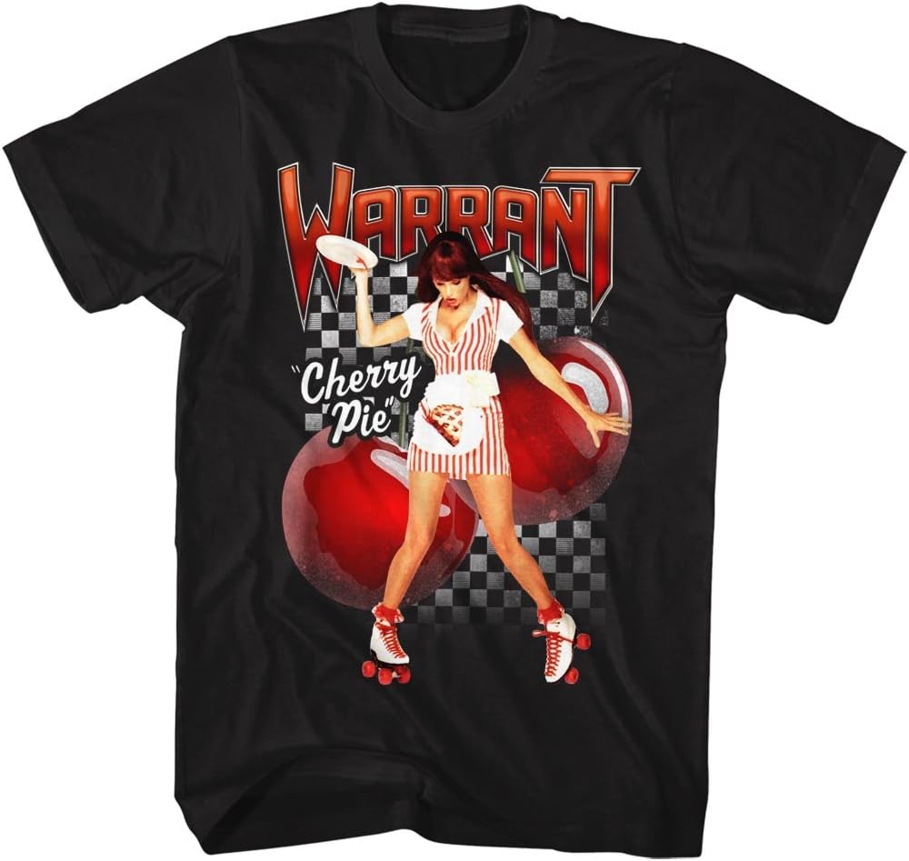Warrant Cherry Pie Roller Girl Vintage Rock Band T-shirt