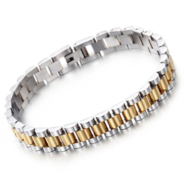High Quality Bracelet for Men Women Link Chain 3 Stainless Steel Party Rock Jewelry 10mm
