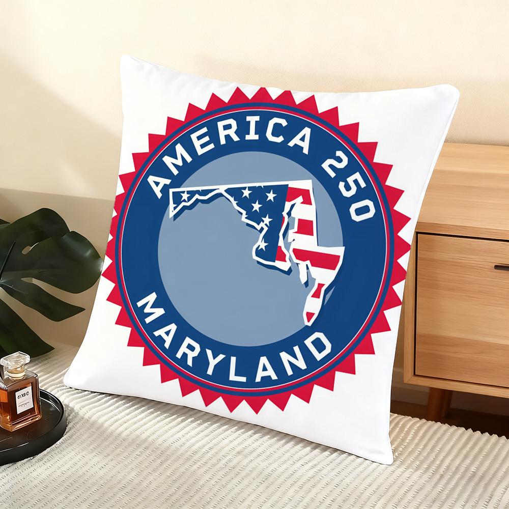 250Th Anniversary Of The Usa Cushion Cover Soft Short Plush Pillow Cover Smooth Cozy Texture Aesthetic Cushion Case Home Decor