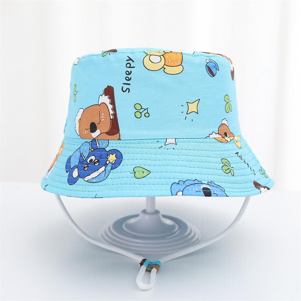 New Panama Summer Baby Sun Hat for Girls and Boys Cartoon Beach Sun Cap Fisherman's Hat for Kids Autumn Outdoor Baby Bucket Hat