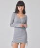 Top Girl Ribbed Ribbon Mini Dress_T416Ds501