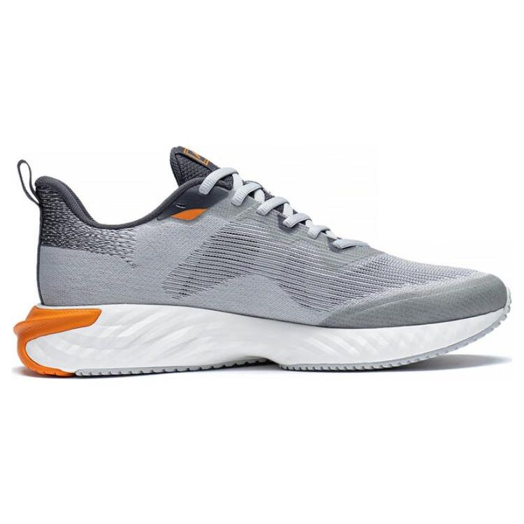 Li Ning Cloud Runner Breathable Low Top Running Shoes Men Sneakers Gray Black ARST011-4