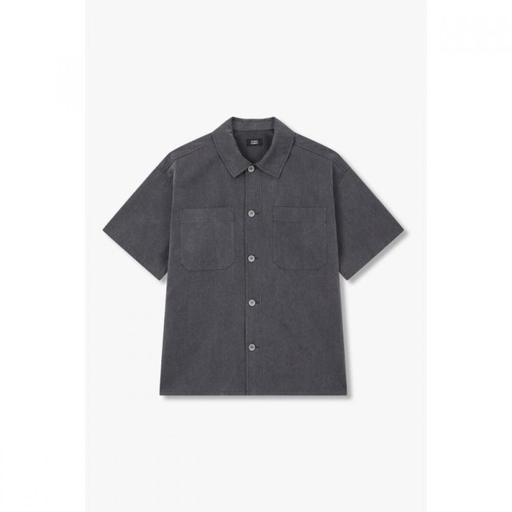 STUDIO TOMBOY Washed Cotton Half Sleeve Shirt  91m6221223 