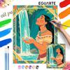 Pocahontas Oil Painting by Numbers Art Kit. Handmade Diy Painting Home Decoration Gifts