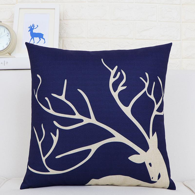 Pillow Cushion Office Waist Pillow Car Sofa Living Room Seat Lumbar Cushion Nordic Style Cotton Linen Square Pillow