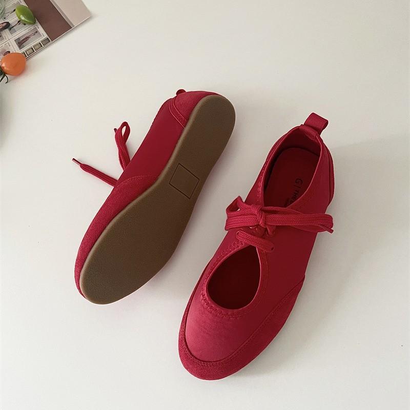 IPPEUM  Ballet Flats For Women 2025 New Round Toe Soft Ballerina Shoes