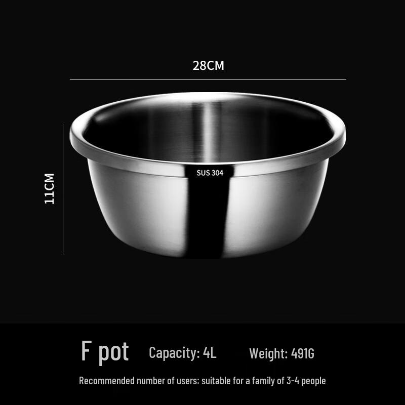 Lijia 304 Edelstahl Mehrzweck-Küchenschüssel