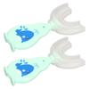 2pcs U Shaped Toothbrush Food Grade Soft Silicone Manual Training Toothbrush 360 Degrees Oral