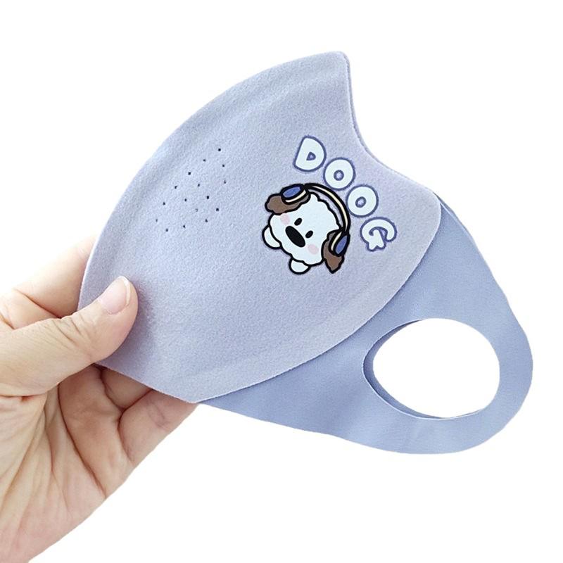 Children's 3D Windproof Mask - Cute Bear Design for Boys & Girls, Autumn/Winter Cold Protection, Student Cartoon Style