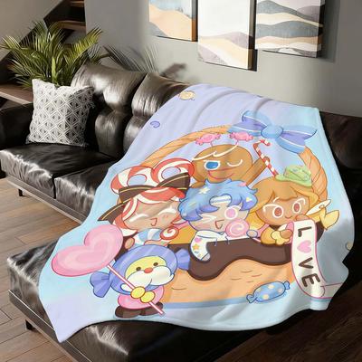 Game C Cookie R Run K Kingdom Blanket For Sofa Office Bed Plane Travel Sleep Read Relax Camping Soft And Warm