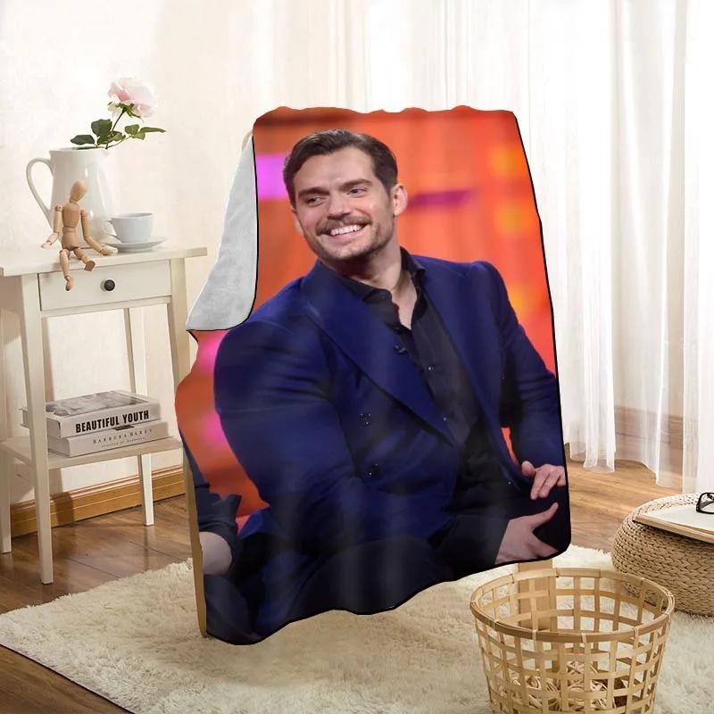 HEARMNY Henry Cavill Blanket Super Soft Warm Microfiber Fabric Blanket For Couch Throw Travel Adult Blanket 1009