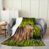 Capybaras Throw Blanket Twin SizeFunny Rainbow Capybara Bed Blanket for Home Bed Sofa CribWoodland Hunting Theme Fleece