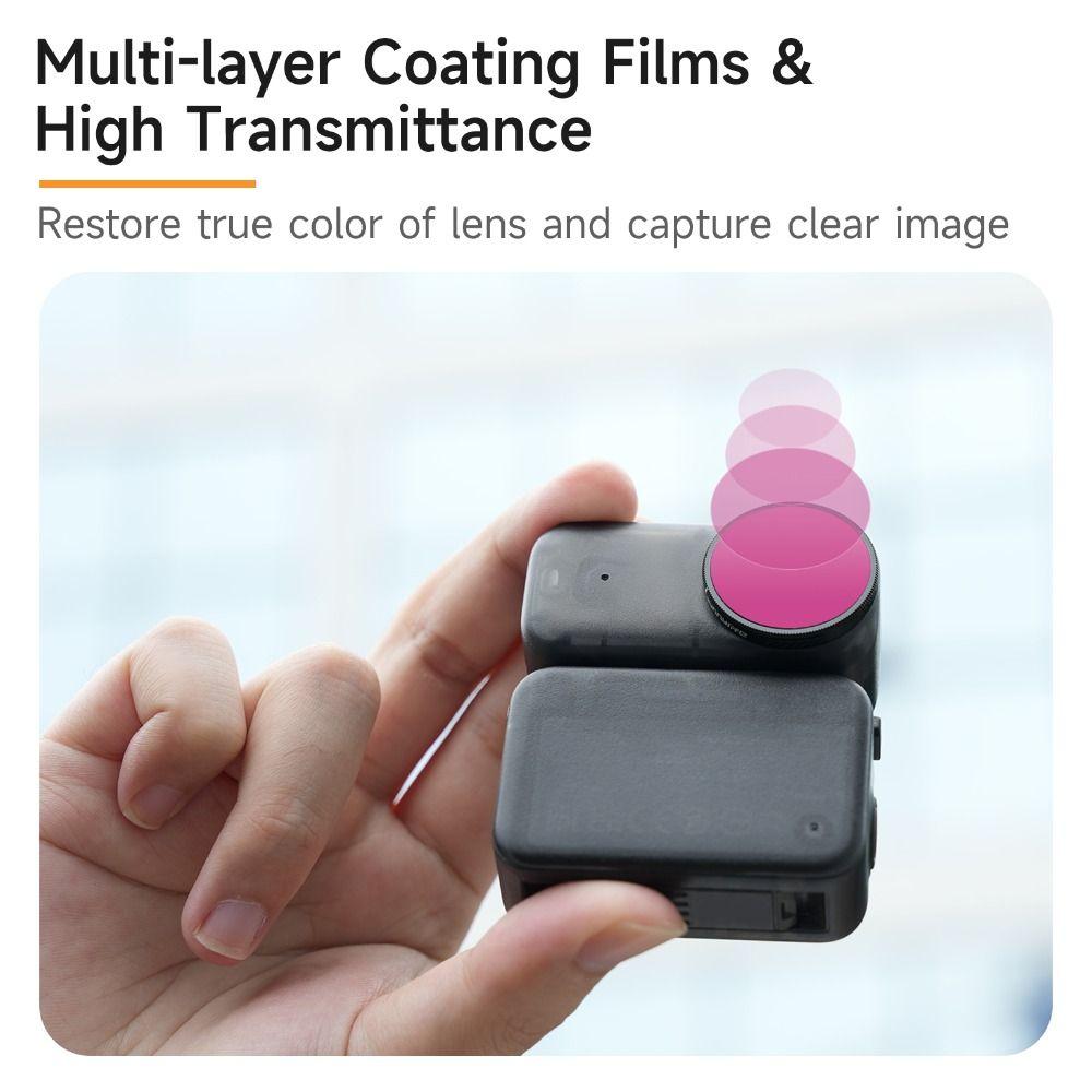 Adjustable Filters Set Action Camera Filters for DJI Osmo Nano Action Camera Accessories