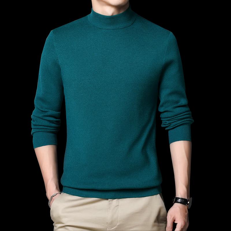 Heng Yuan Xiang Men's HYT81668 Winter Thickened Loose-Fit Round Neck Knit Sweater